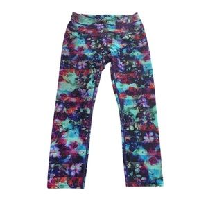 Athleta S Floral Fade Sonar Capri